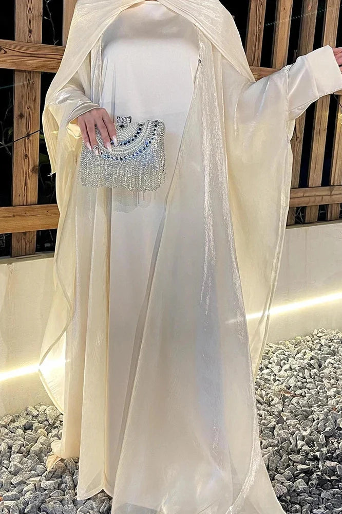 Elegant Loose Pleated Long Sleeve Maxi Dress