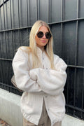 Relaxed Fit Long Sleeve Coat