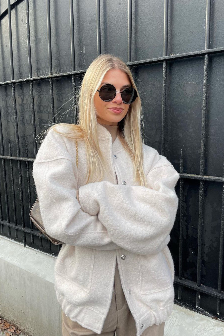 Relaxed Fit Long Sleeve Coat