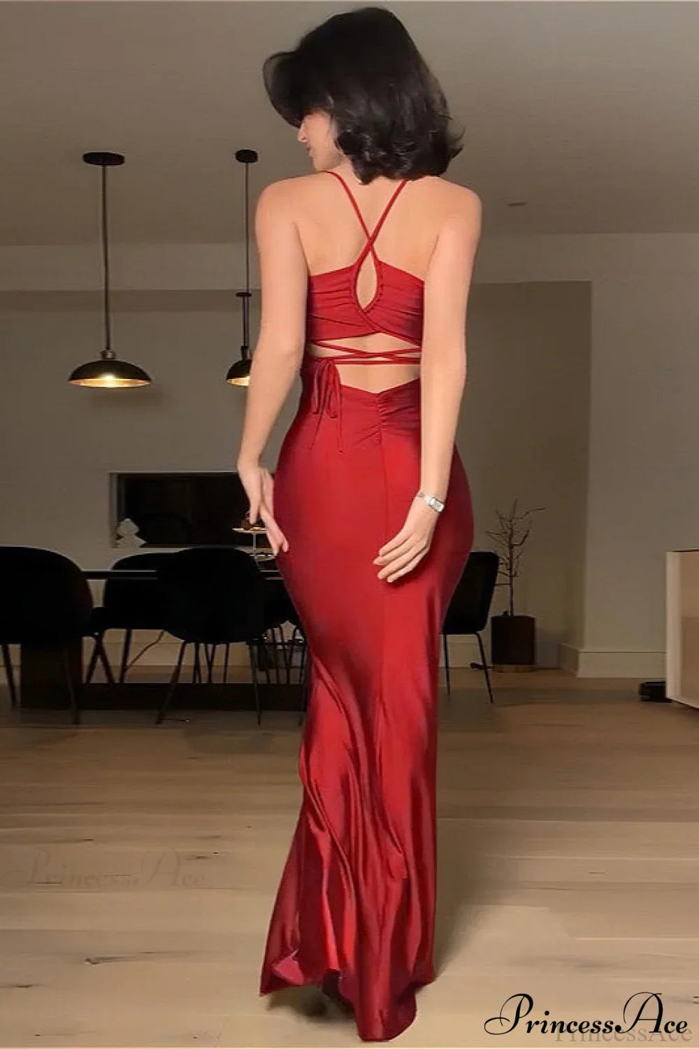 Chic Solid Cami Tube Slim Backless Maxi Dress