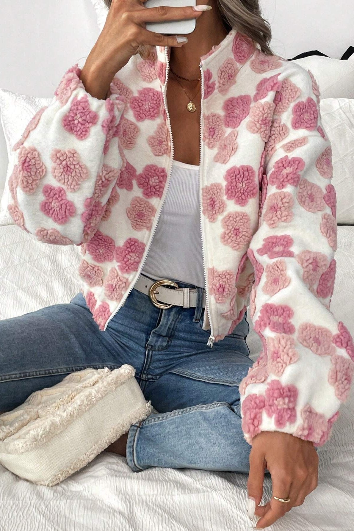 Jacquard Trendy Stylish Jacket Coat
