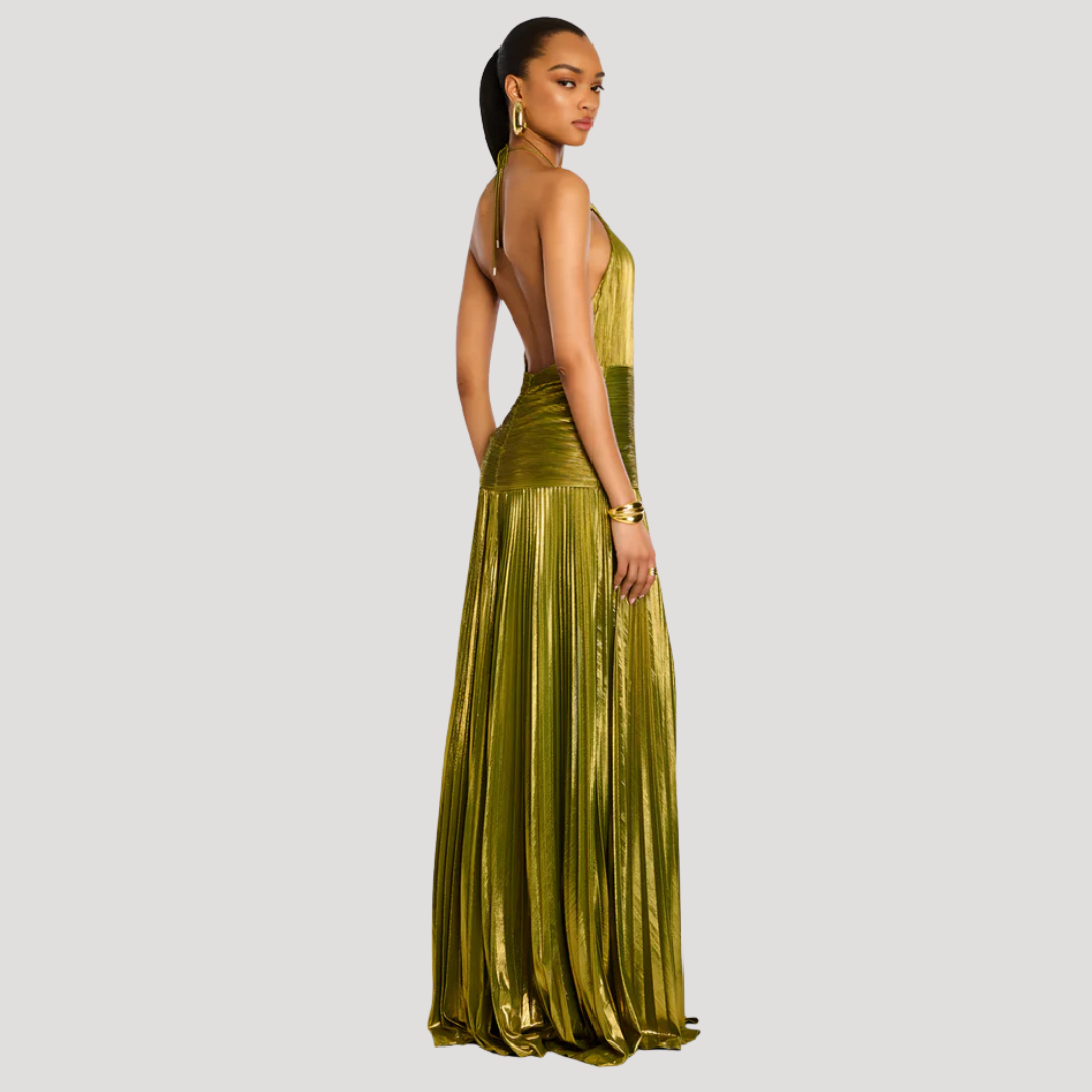 Robe Longue Élégante Femme Dos Nu Pour Soirée