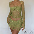 Elegant Knit Two Piece Set