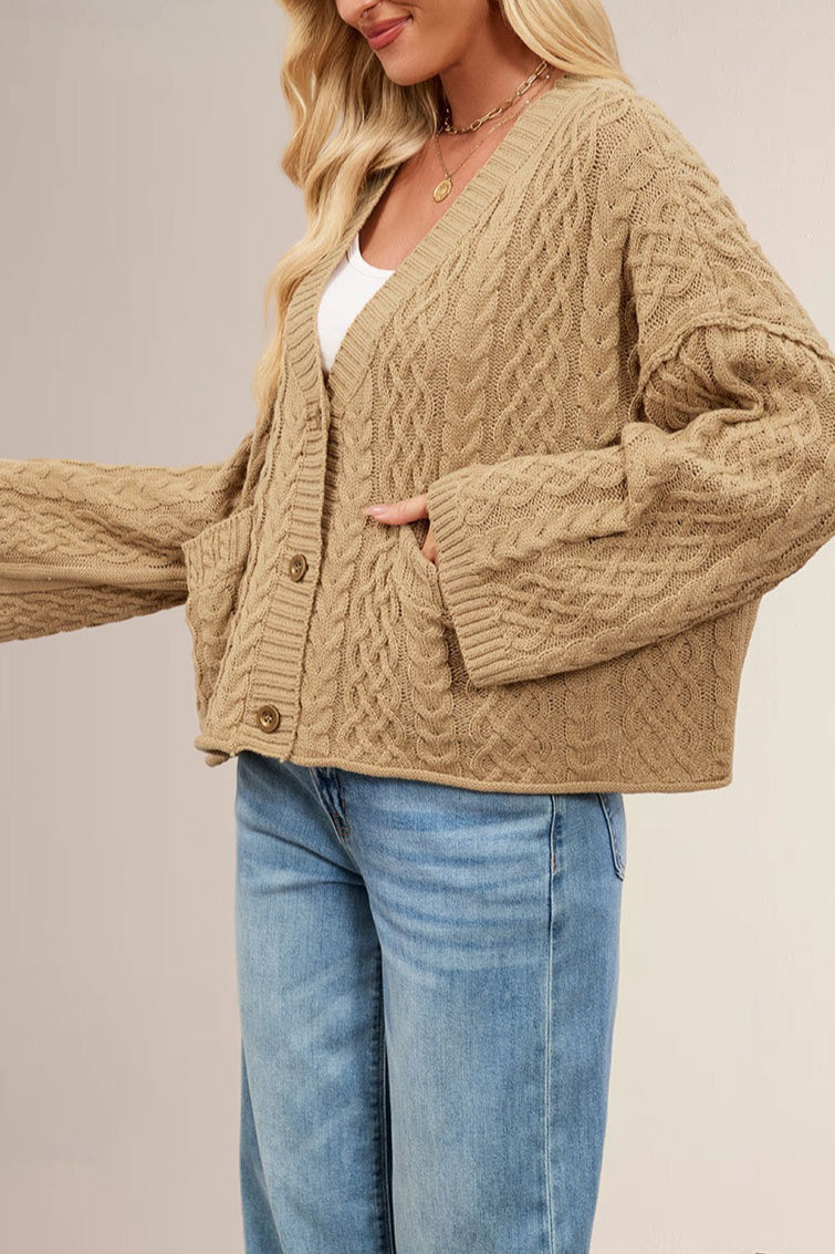 Cable Knit Oversized Cardigan