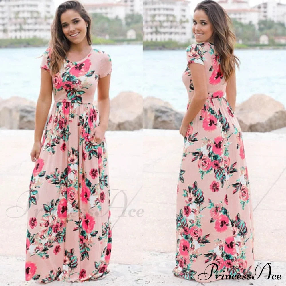 Ladies White Maxi Evening Party Dress