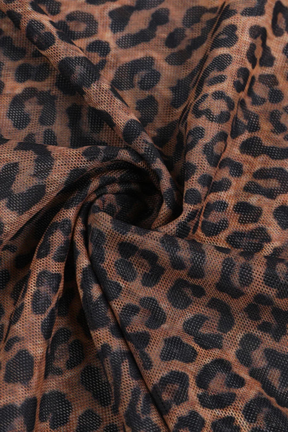 Leopard Cami Backless Fitted Maxi Dress