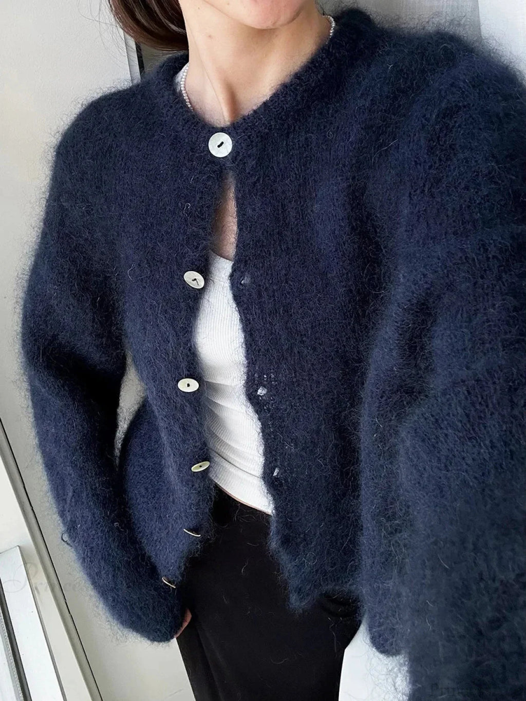Lightweight Long Sleeve Solid Knit Cardigan