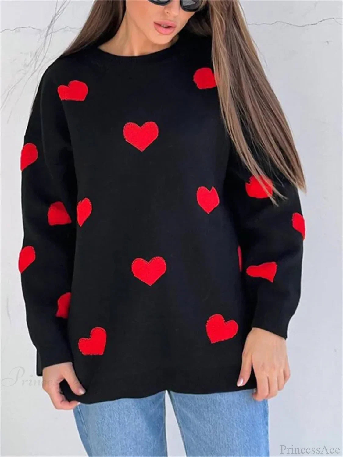 Loose Fashion Patchwork Long Sleeve Sweater