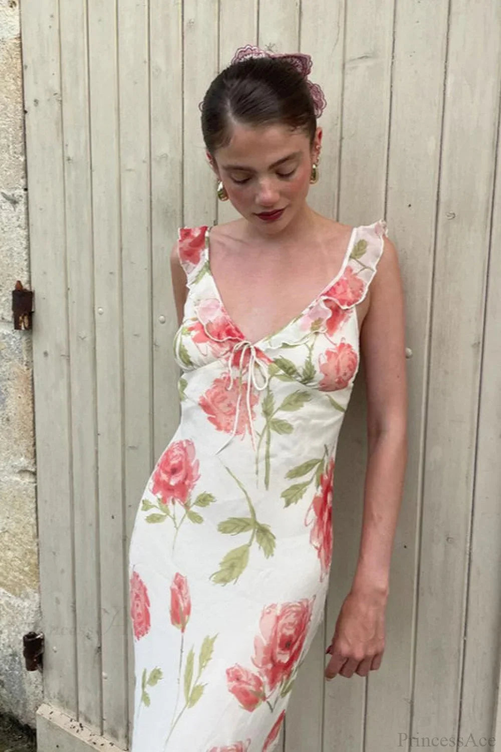 Romantic Floral Cami Maxi Dress