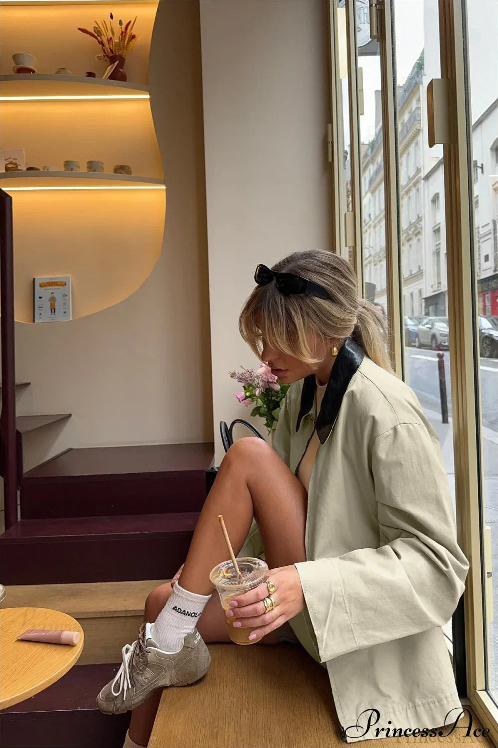 Vintage Shirt Style Trench Coat