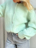 Y2K Knit Casual Cardigan Jacket